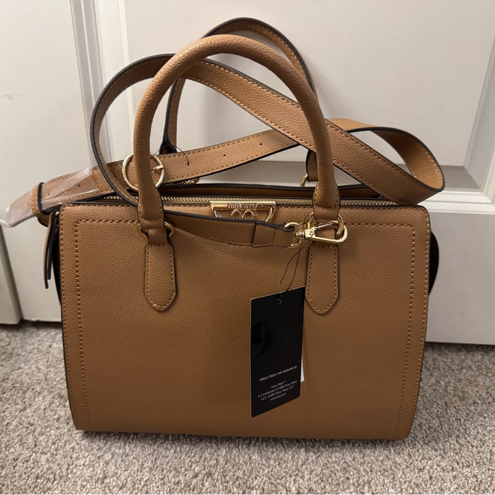 Nine West Tan Satchel Bag